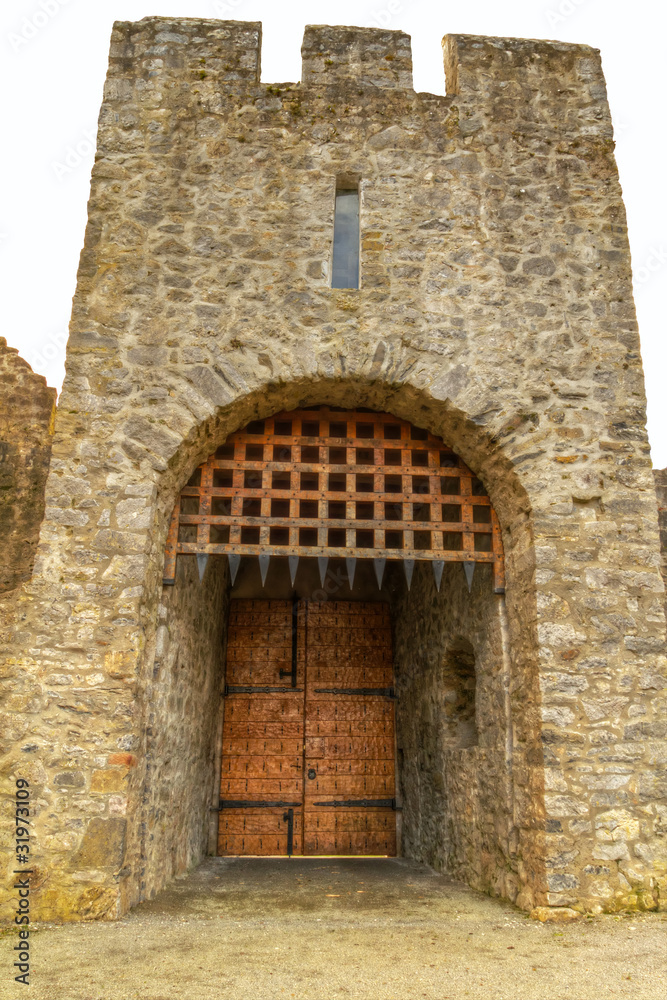 HDR of Adare Castle gate - Ireland