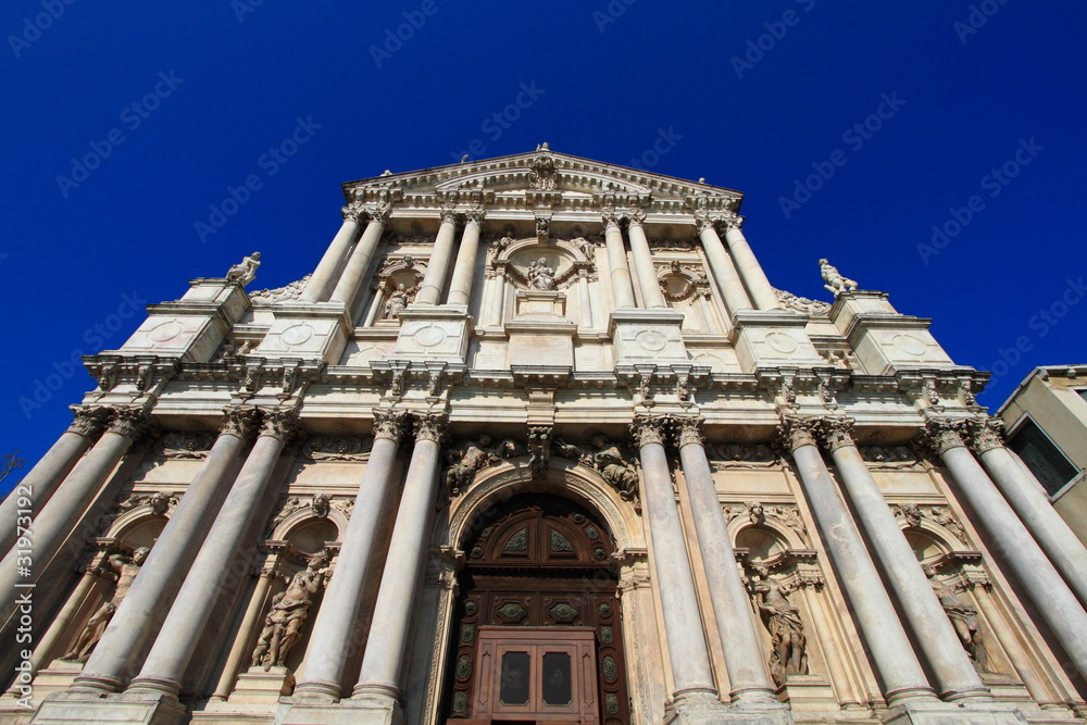 baroque architecture of Cathedral of Venice, Italy