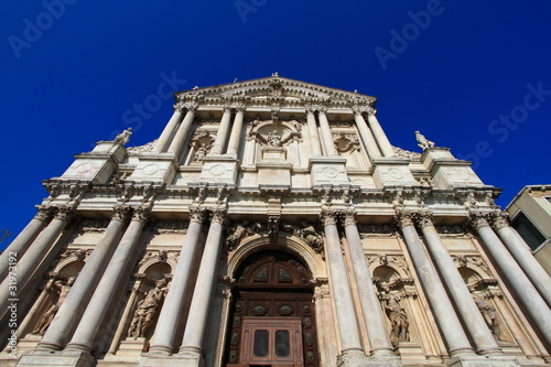 baroque architecture of Cathedral of Venice  Italy