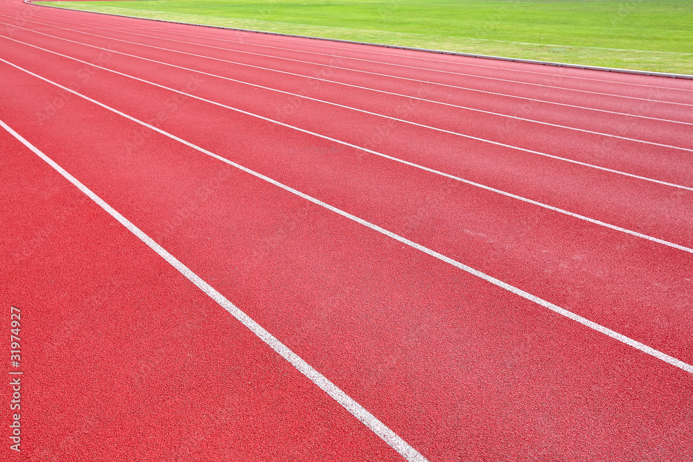 Fototapeta premium lanes of running track