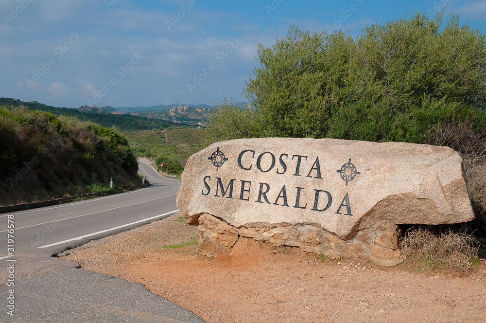Road toSardinia, Italy.