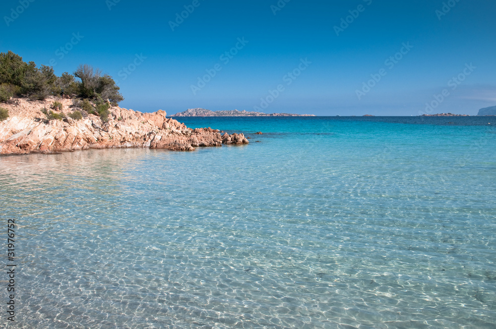 Costa Smeralda, Sardinia, Italy: beautiful sea at Principe Beach