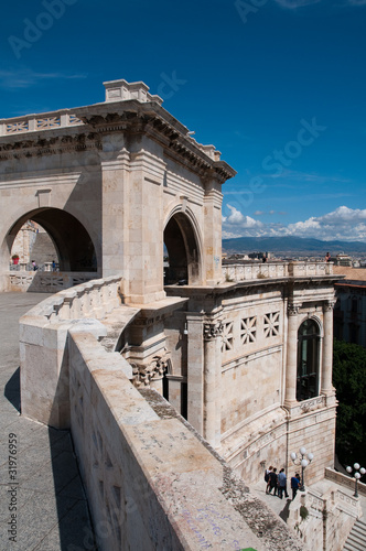 Sardinia, Italy: S. Remy rampart, Cagliari