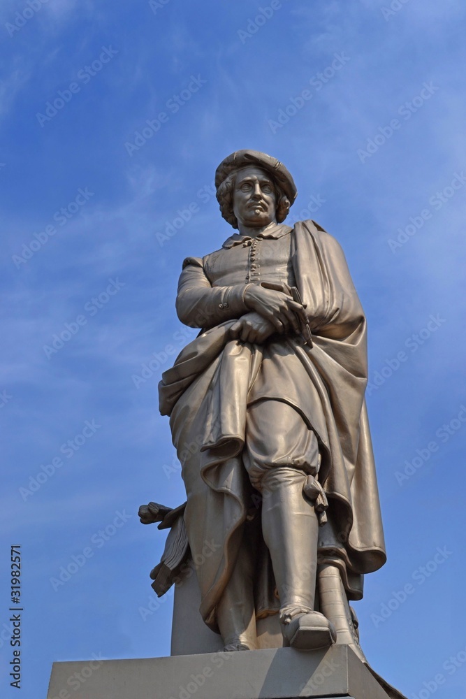 Amsterdam - Statua di Rembrandt Harmenszoon van Rijn