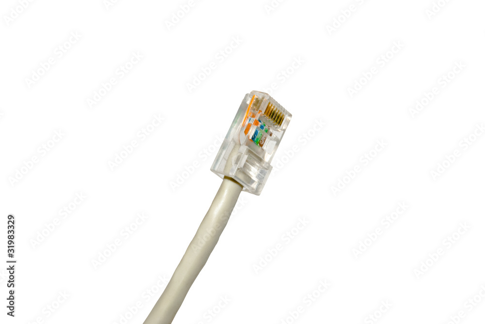 power cord gray on a white background power cord gray on a white background