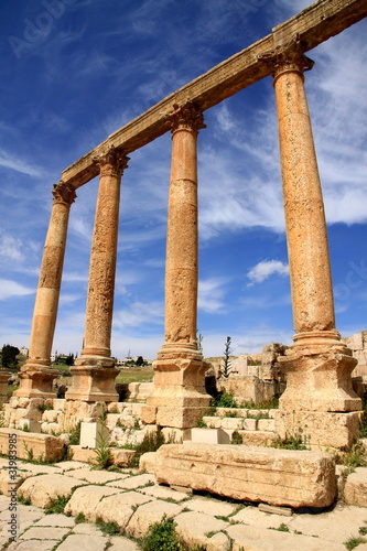 Colonnade in the Cardo Maximus, Jerash