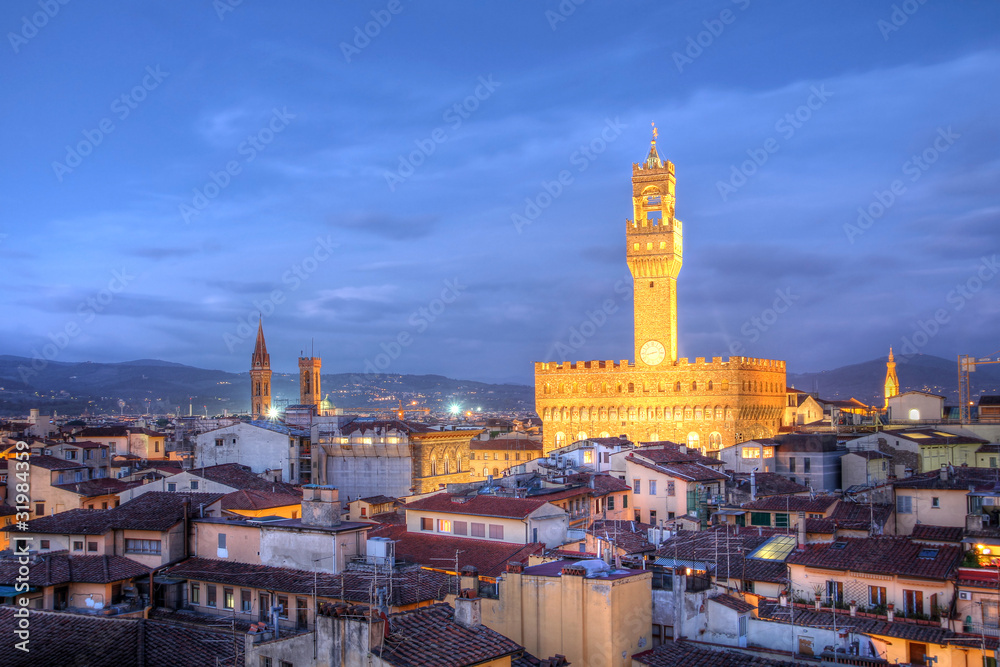 Florence skyline - Palazzo Vecchio, Italy