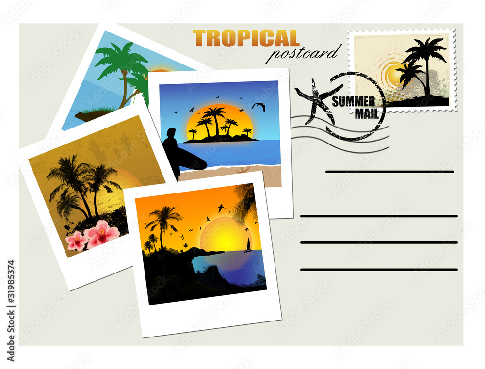 Tropical postcard