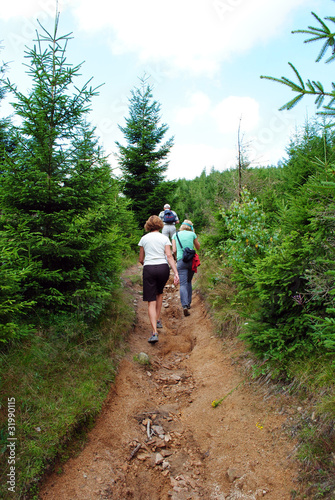 Family hiking in the Harz