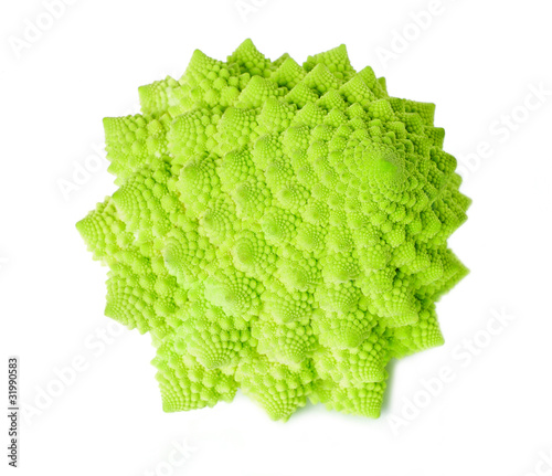 Romanesco isolated on white