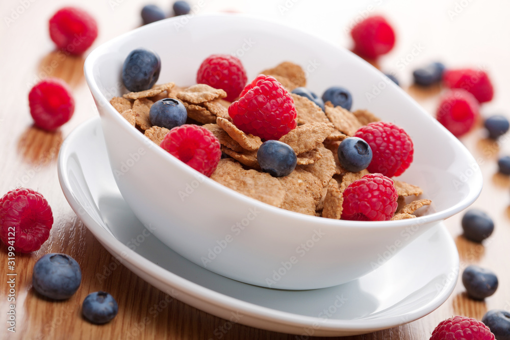 cornflakes with fresh berries cornflakes with fresh berries