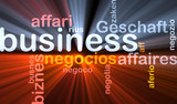 Business background concept glowing