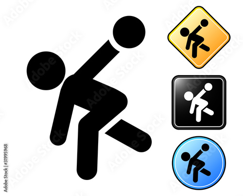 Bowling pictogram and signs