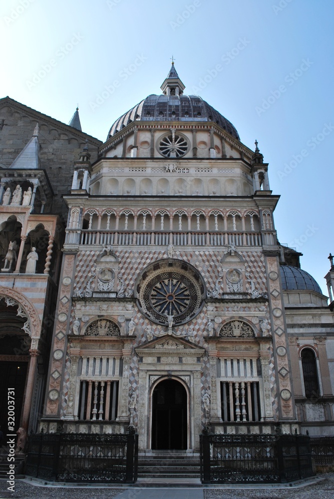 Colleoni chapel facade, old town, Bergamo, Lombardy, Italy
