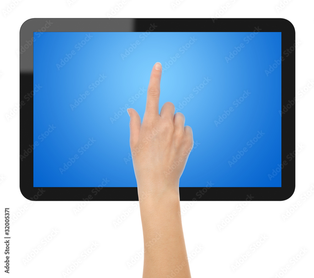 Tablet PC with Hand Tablet PC with Hand