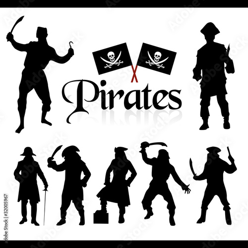pirates silhouettes