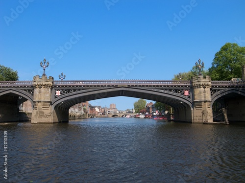 Skeldergate Bridge over the river Ouse from a boat