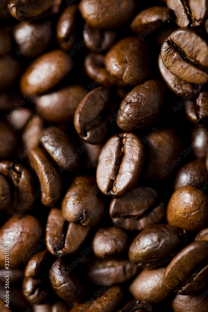 Fototapeta premium Coffee roasted beans background