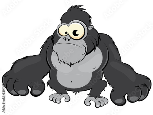 gorilla affe cartoon