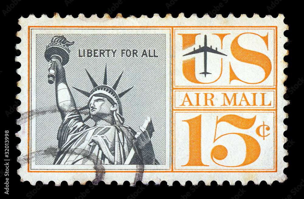 statue of liberty postage stamp