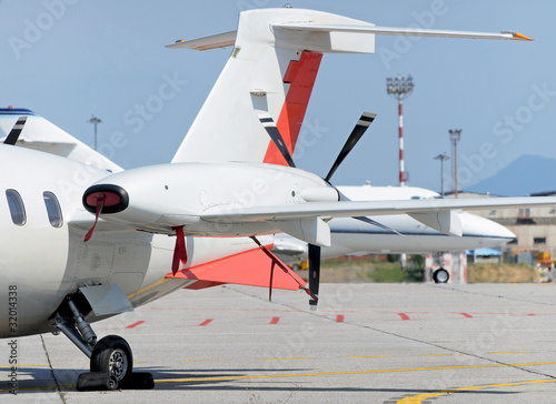 the plane on the runway photo