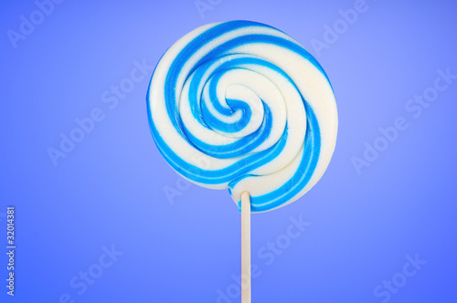 Colorful lollipop against the background