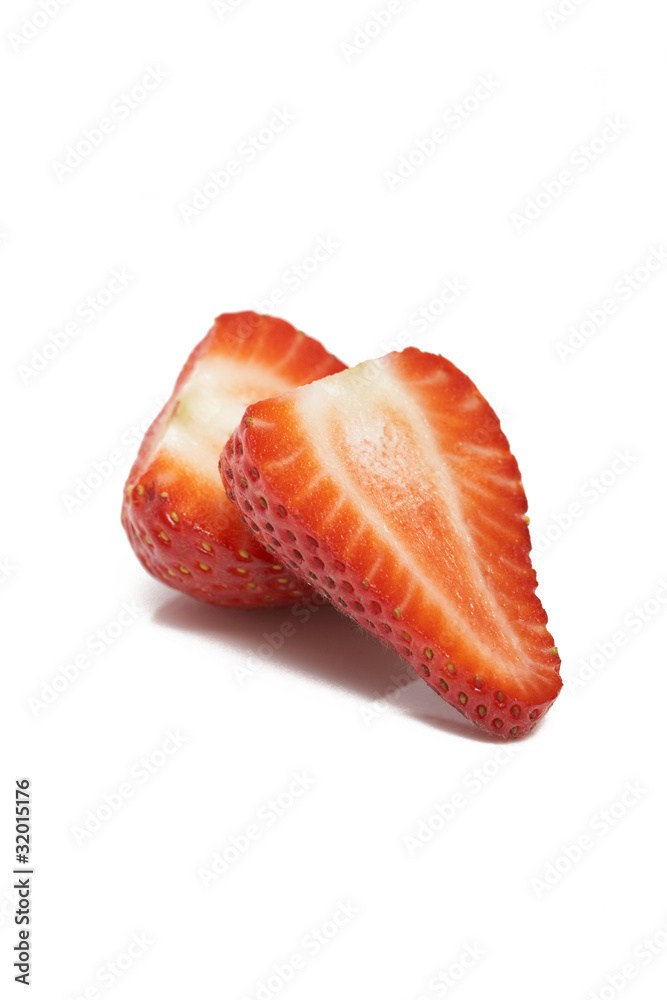 Couple Sliced Strawberries Couple Sliced Strawberries