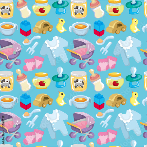cartoon baby good seamless pattern