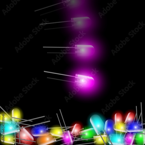 pioggia di led