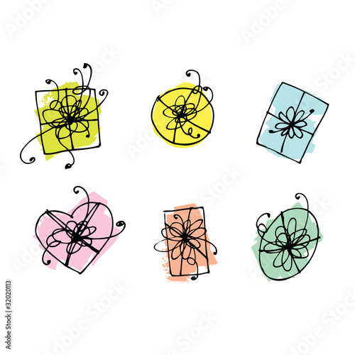 Gift box icons for your design