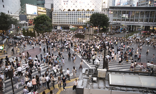 Cuadro en lienzo Tokyo Shibuya Crossing Rushhour