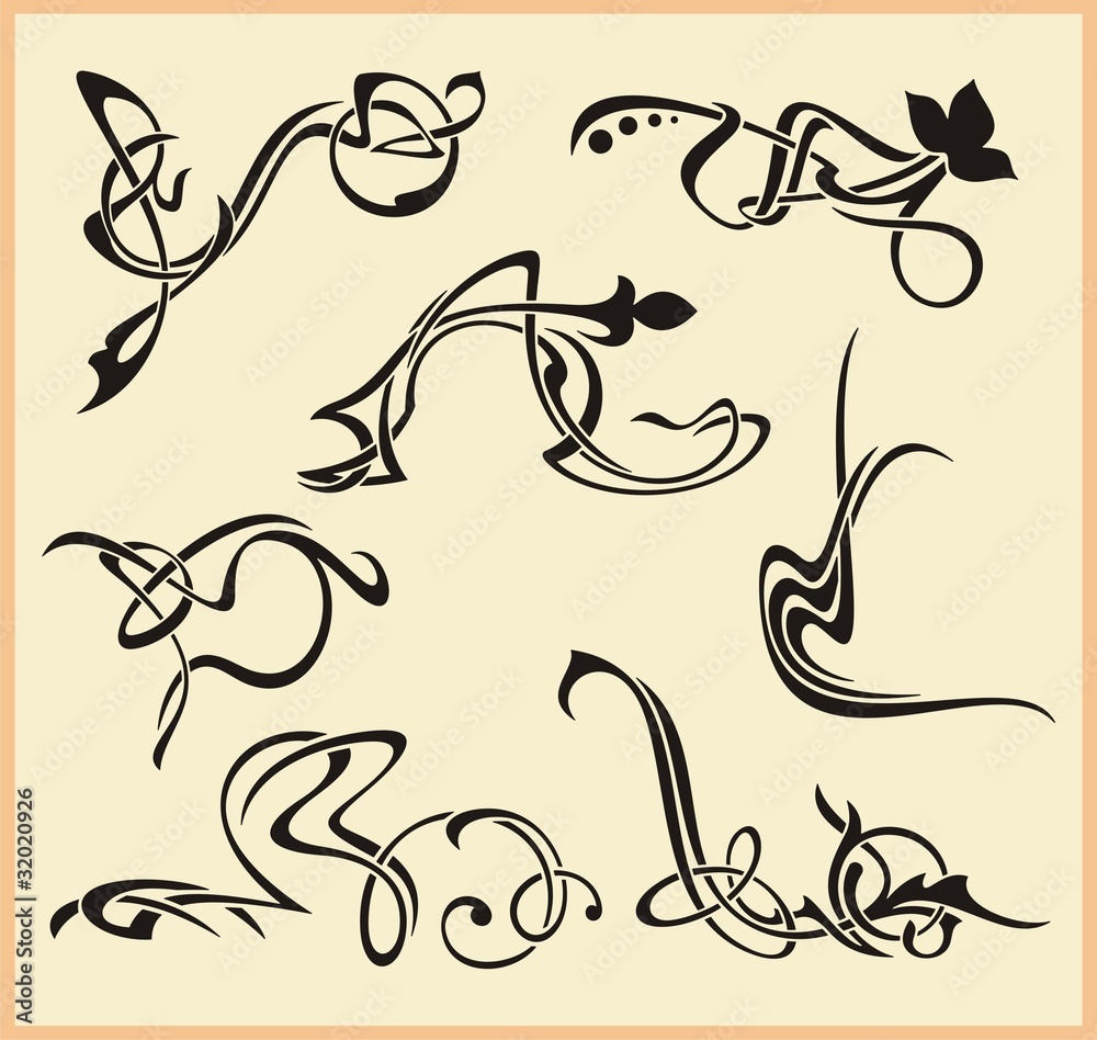 Exquisite Scroll Ornamental Designs Exquisite Scroll Ornamental Designs