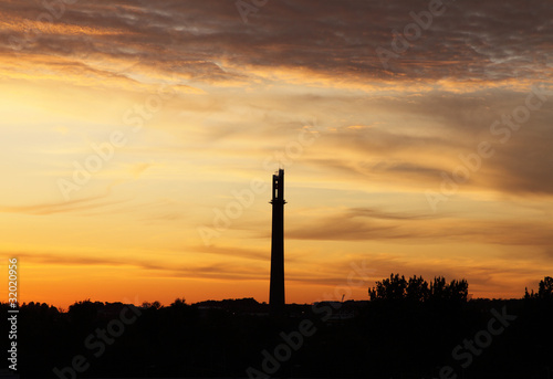 Northampton Lift Tower at Sunset