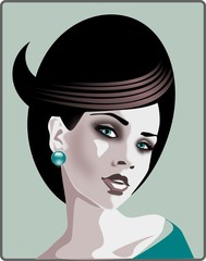 Fototapete Malerische Inspiration Elegante Frisuren Styling Inspiration  © bruniewska