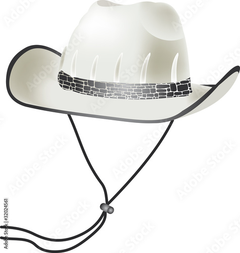 white cawboy cap photo