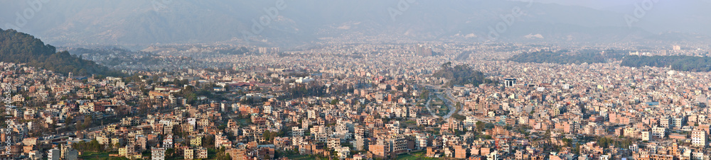 North-West Kathmandu (capital of Nepal) from Swayambhunath hill.