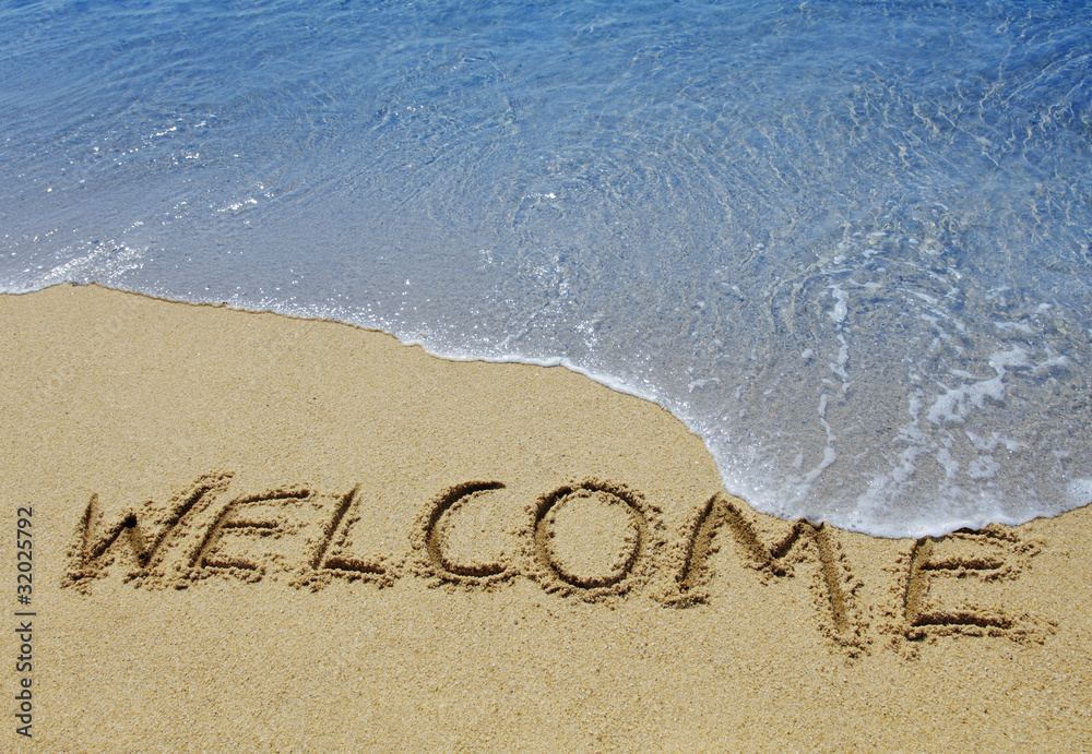 Fototapeta premium willkommen