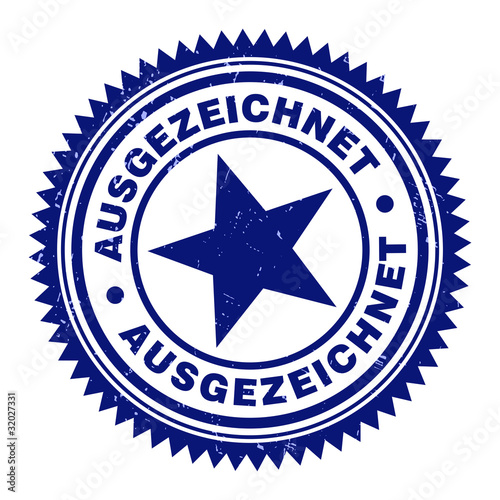 stempel ausgezeichnet