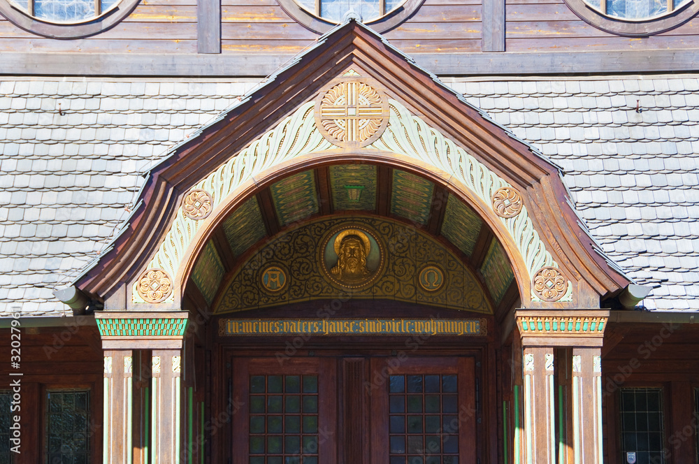 Obraz premium Russische Kirche auf dem Stahnsdorfer Friedhof