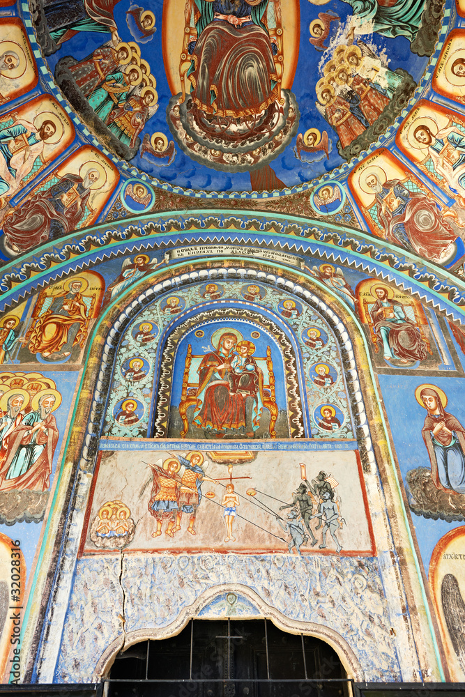 Old murals from Batoshevo monastery, Bulgaria