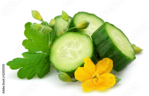 Cucumber and celandine
