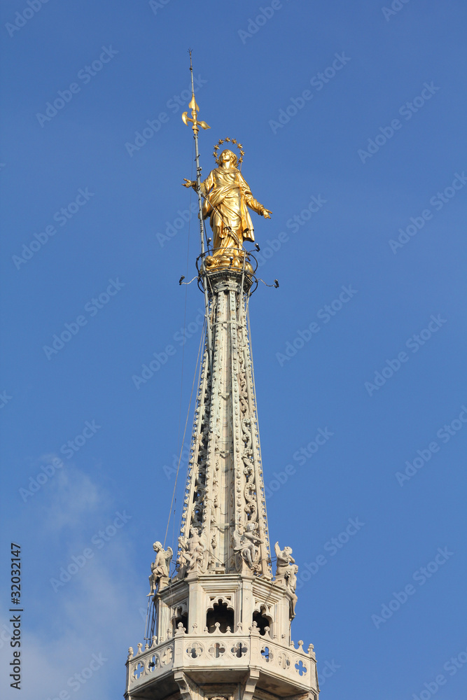 Our Lady - Spire of Milan cathedral Our Lady - Spire of Milan cathedral