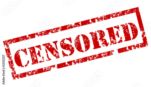 Censored stamp