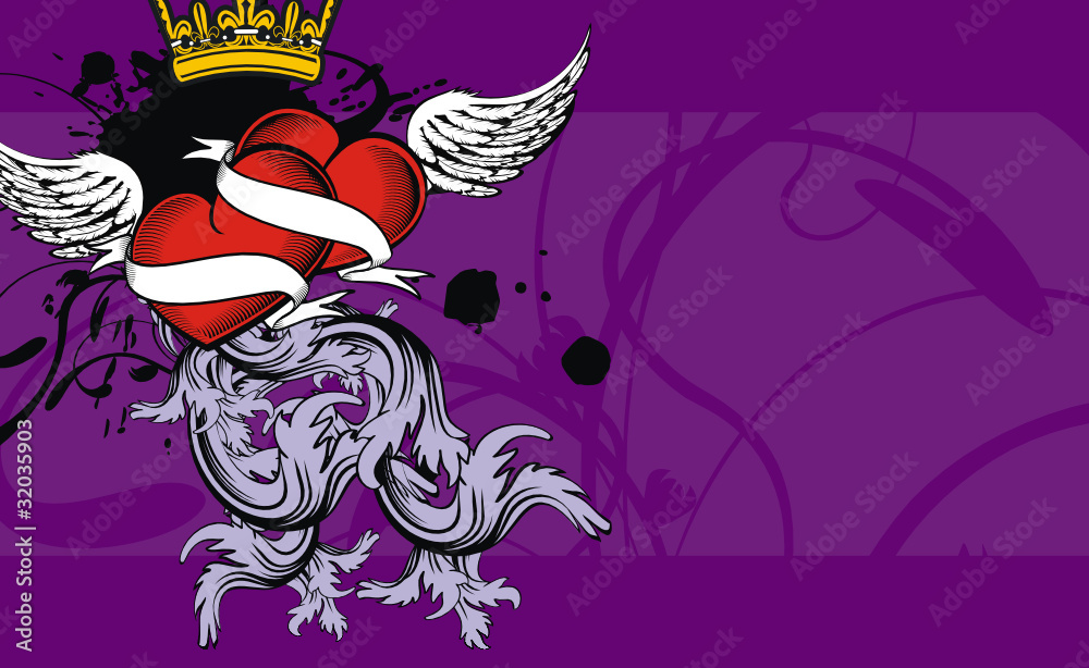 heraldic wingedheart background6