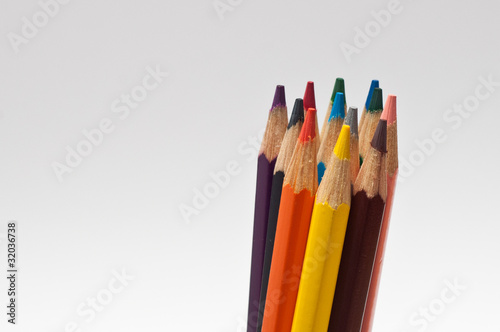 Pack of coloured pencils