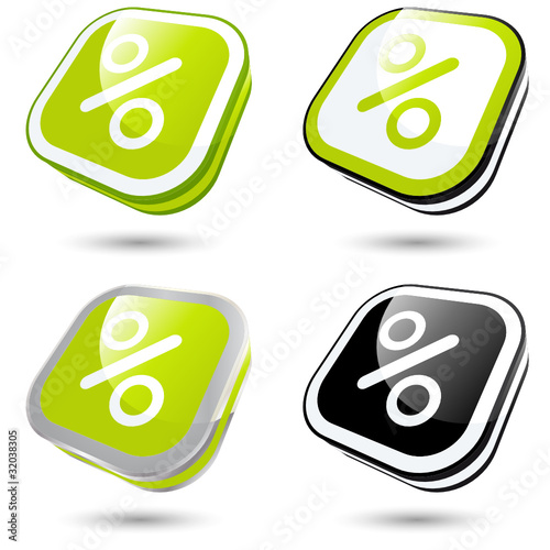 prozent icon 3D