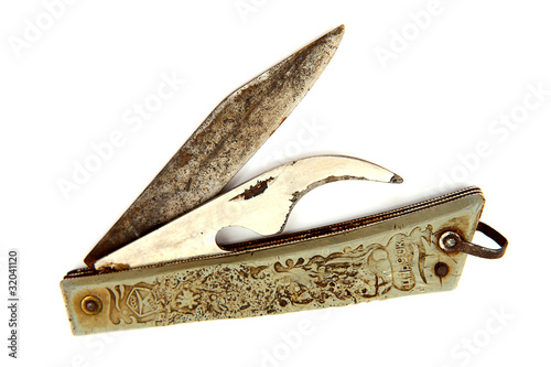 Old rusty pocket knife