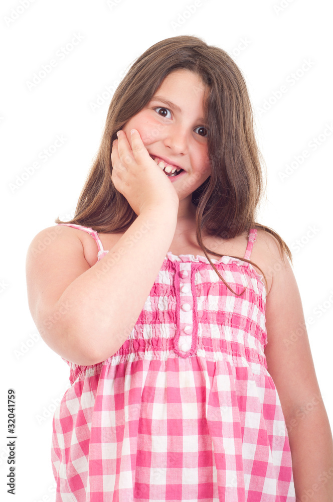 Surprised little girl