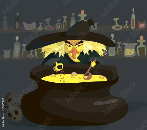 witch on halloween