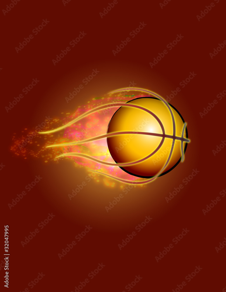 Flaming Basketball!